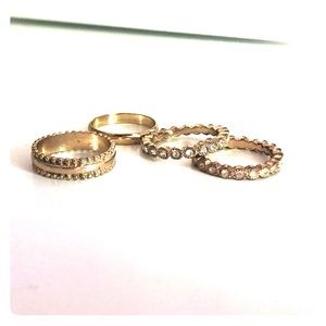 Forever 21 gold rings
